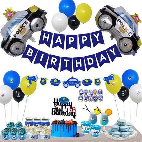 police birthday supplies|buy police party supplies online.